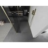 Paroi de douche Mexen Kioto Walk-in 140 x 105 x 30 cm, transparent, or brossé - 800-140-105-221-55-00-030