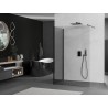 Mexen Kioto paroi de douche Walk-in 115 x 90 cm, transparent, noir - 800-115-212-70-00-090
