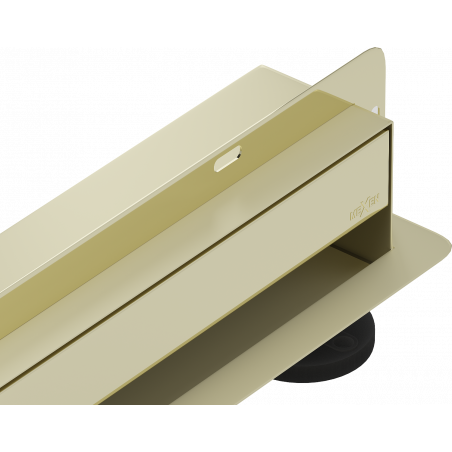 Mexen Flat Wall drain linéaire mural 2en1 70 cm, doré - 1530070