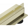 Mexen Flat Wall drain lineaire mural 2 en 1 80 cm, doré - 1530080