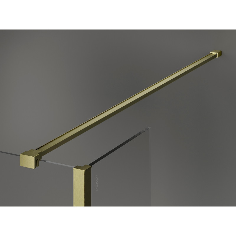 Mexen Kioto panneau de douche Walk-in 110 x 105 x 40 cm, transparent, or brossé - 800-110-105-221-55-00-040