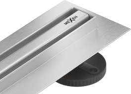 Mexen Flat 360° Slim canalisation linéaire pivotante 60 cm, inox - 1041060