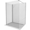 Mexen Kioto cloison de douche Walk-in 130 x 80 cm, transparent, gun metal - 800-130-212-95-00-080