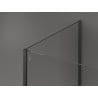 Mexen Kioto cloison de douche Walk-in 130 x 80 cm, transparent, gun metal - 800-130-212-95-00-080