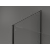 Mexen Kioto paroi de douche Walk-in 120 x 100 cm, transparent, canon de fusil - 800-120-212-95-00-100