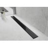 Mexen Flat MGB caniveau linéaire 80 cm, verre noir - 1026080-15