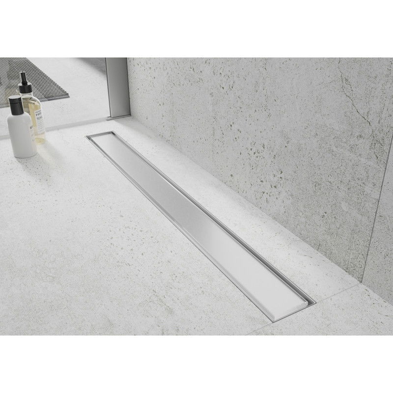 Mexen Flat MGW cache pour drain linéaire 50 cm, verre blanc - 1027050
