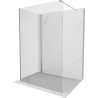 Mexen Kioto paroi de douche Walk-in 110 x 70 cm, transparent, nickel brossé - 800-110-212-97-00-070
