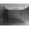 Mexen Kioto paroi de douche Walk-in 100 x 75 cm, transparent, nickel brossé - 800-100-212-97-00-075