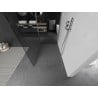 Mexen Kioto paroi de douche Walk-in 100 x 95 cm, transparent, nickel brossé - 800-100-212-97-00-095