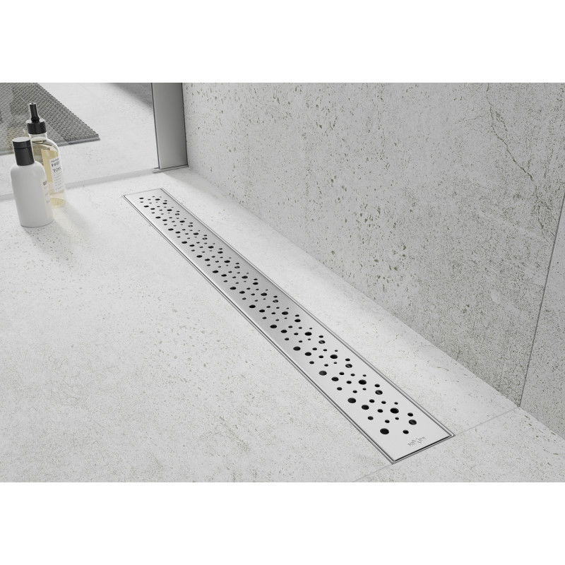 Mexen Flat M12 cache pour caniveau de 60 cm en inox - 1021060