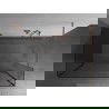Mexen Kioto paroi de douche Walk-in 110 x 95 x 30 cm, transparente, finition en laiton brossé - 800-110-095-221-65-00-030