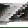 Mur de douche Mexen Kioto Walk-in 105 x 100 x 30 cm, transparent, laiton brossé - 800-105-100-221-65-00-030