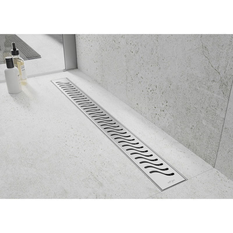 Mexen Flat M09 cache pour caniveau de douche 70 cm, inox - 1028070