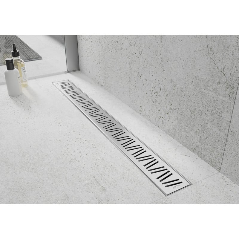 Mexen Flat M22 cache pour drain linéaire 50 cm, inox - 1029050