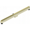 Mexen Flat Wall siphon mural linéaire 2en1 120 cm, doré - 1530120