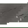 Murs de douche Mexen Kioto Walk-in 140 x 90 x 40 cm, motif noir, chrome - 800-140-090-221-01-70-040