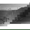 Kioto murs de douche Walk-in 140 x 70 x 40 cm, motif noir, blanc - 800-140-070-221-20-70-040