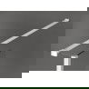Mur de douche Mexen Kioto Walk-in 140 x 120 x 40 cm, motif noir, blanc - 800-140-120-221-20-70-040