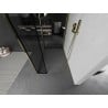 Mexen Kioto paroi de douche à l'italienne 100 x 70 x 30 cm, cadre noir, doré - 800-100-070-221-50-70-030