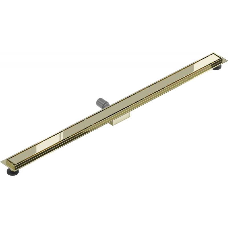 Mexen Flat M13 caniveau linéaire 2 en 1 120 cm, doré - 1510120