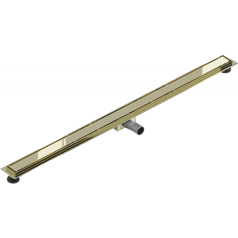 Mexen Flat M13 caniveau linéaire 2en1 140 cm, or - 1510140