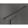 Mexen Kioto paroi de douche Walk-in 100 x 80 x 30 cm, transparent, gris métallisé brossé - 800-100-080-221-66-00-030