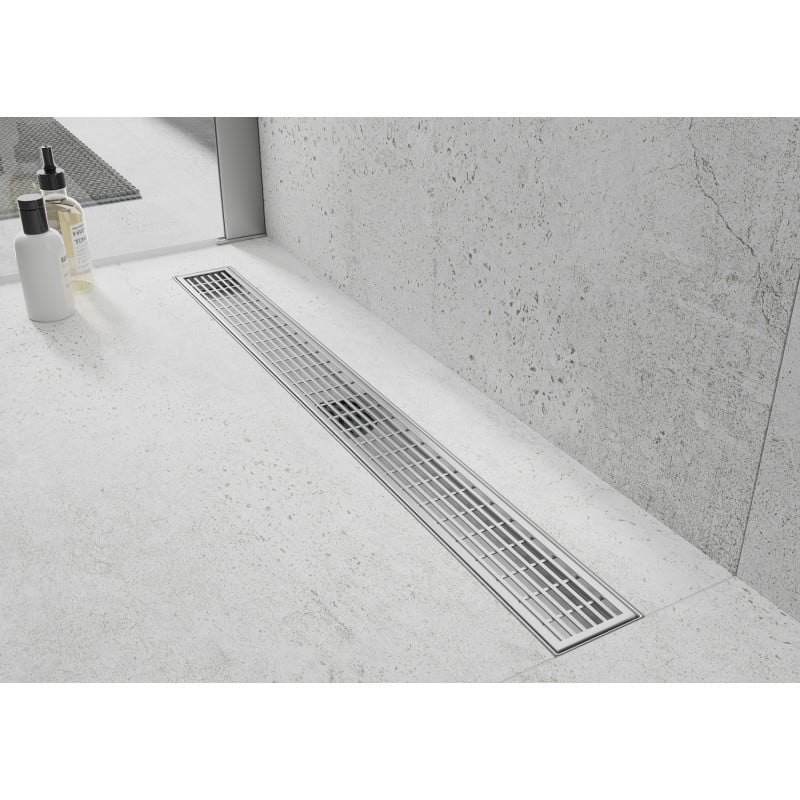 Mexen Flat M33 cache pour canal de douche linéaire 50 cm, inox - 1033050