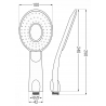 Mexen R-73 poignée de douche 1-fonction, noire - 79573-70