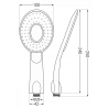 Mexen R-73 pommeau de douche 1 fonction, noir - 79573-70