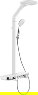 Mexen Bolt ensemble de douche mural avec pomme de douche et robinet, blanc/chrome - 78108-20