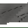 Mexen Kioto paroi de douche Walk-in 130 x 100 x 40 cm, motif noir, gris gun brossé - 800-130-100-221-66-70-040