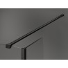Mexen Kioto paroi de douche Walk-in 125 x 90 x 40 cm, transparente, noire - 800-125-090-221-70-00-040