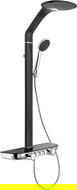Mexen Bolt ensemble de douche en saillie avec pomme de douche et robinet, noir/chrome - 78108-71