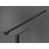 Mexen Kioto paroi de douche Walk-in 140 x 70 x 30 cm, cadre noir, noir - 800-140-070-221-70-70-030