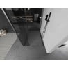 Mexen Kioto paroi de douche Walk-in 100 x 85 x 40 cm, transparent, gun metal - 800-100-085-221-95-00-040