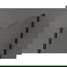 Mexen Kioto paroi de douche Walk-in 110 x 90 x 40 cm, motif noir, noir - 800-110-090-221-70-70-040