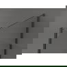 Mexen Kioto paroi de douche Walk-in 100 x 90 x 40 cm, motif noir, gun metal - 800-100-090-221-95-70-040
