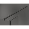 Mexen Kioto paroi de douche Walk-in 140 x 100 x 40 cm, motif noir, gun metal - 800-140-100-221-95-70-040