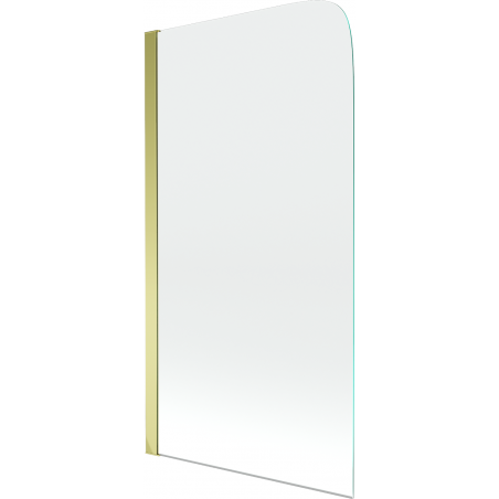Mexen Felix écran de baignoire à 1 ailette 70 x 140 cm, transparent, Or - 890-070-001-50-00