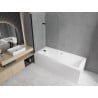 Mexen Felix pare-douche pour baignoire à 2 battants 100 x 140 cm, transparent, noir - 890-100-002-70-00