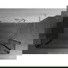 Mexen Kioto paroi de douche Walk-in 140 x 70 x 40 cm, motif noir, nickel brossé - 800-140-070-221-97-70-040