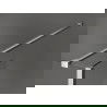 Mexen Kioto paroi de douche Walk-in 100 x 100 x 40 cm, motif noir, nickel brossé - 800-100-100-221-97-70-040