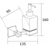 Mexen Dalia distributeur de savon, Chrome - 70173388-00