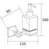 Mexen Dalia distributeur de savon, Or - 70173388-50