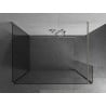 Mexen Kioto paroi de douche Walk-in 130 x 100 x 40 cm, transparent, nickel brossé - 800-130-100-221-97-00-040