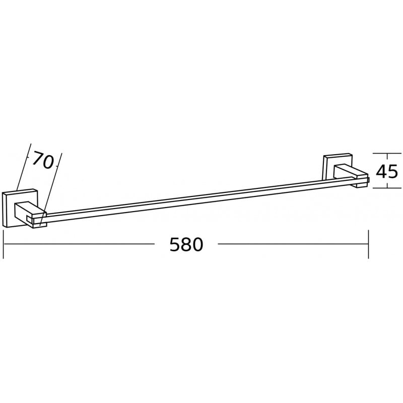 Mexen Vane porte-serviettes, doré - 7020924-50