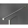 Mexen Kioto paroi de douche Walk-in 140 x 120 x 40 cm, transparent, nickel brossé - 800-140-120-221-97-00-040