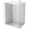 Mexen Kioto paroi de douche Walk-in 105 x 80 cm, transparent, nickel brossé - 800-105-202-97-00-080