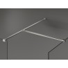 Mexen Kioto paroi de douche Walk-in 105 x 90 cm, transparent, nickel brossé - 800-105-202-97-00-090